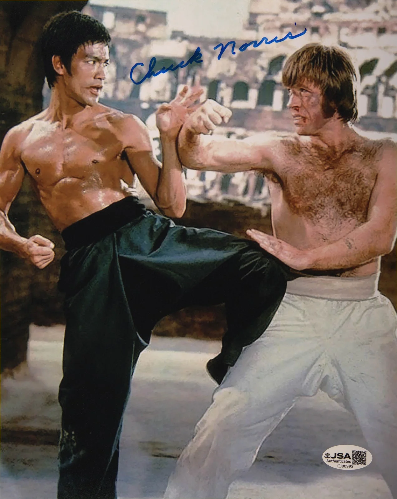 Chuck Norris — Chuck Norris from his final private signing Nov 2025 Signed 8x10 JSA COA, изображение 2