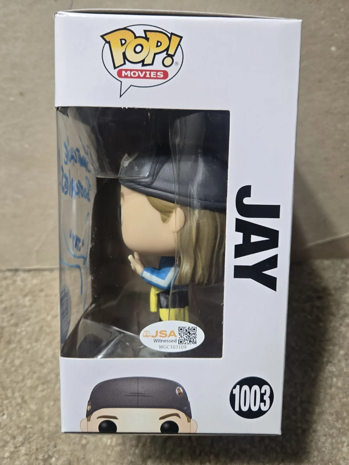 Jason Mewes — Jason Mewes SIGNED Jay & Silent Bob Reboot Funko WITH QUOTE! JSA WITNESS COA, изображение 2