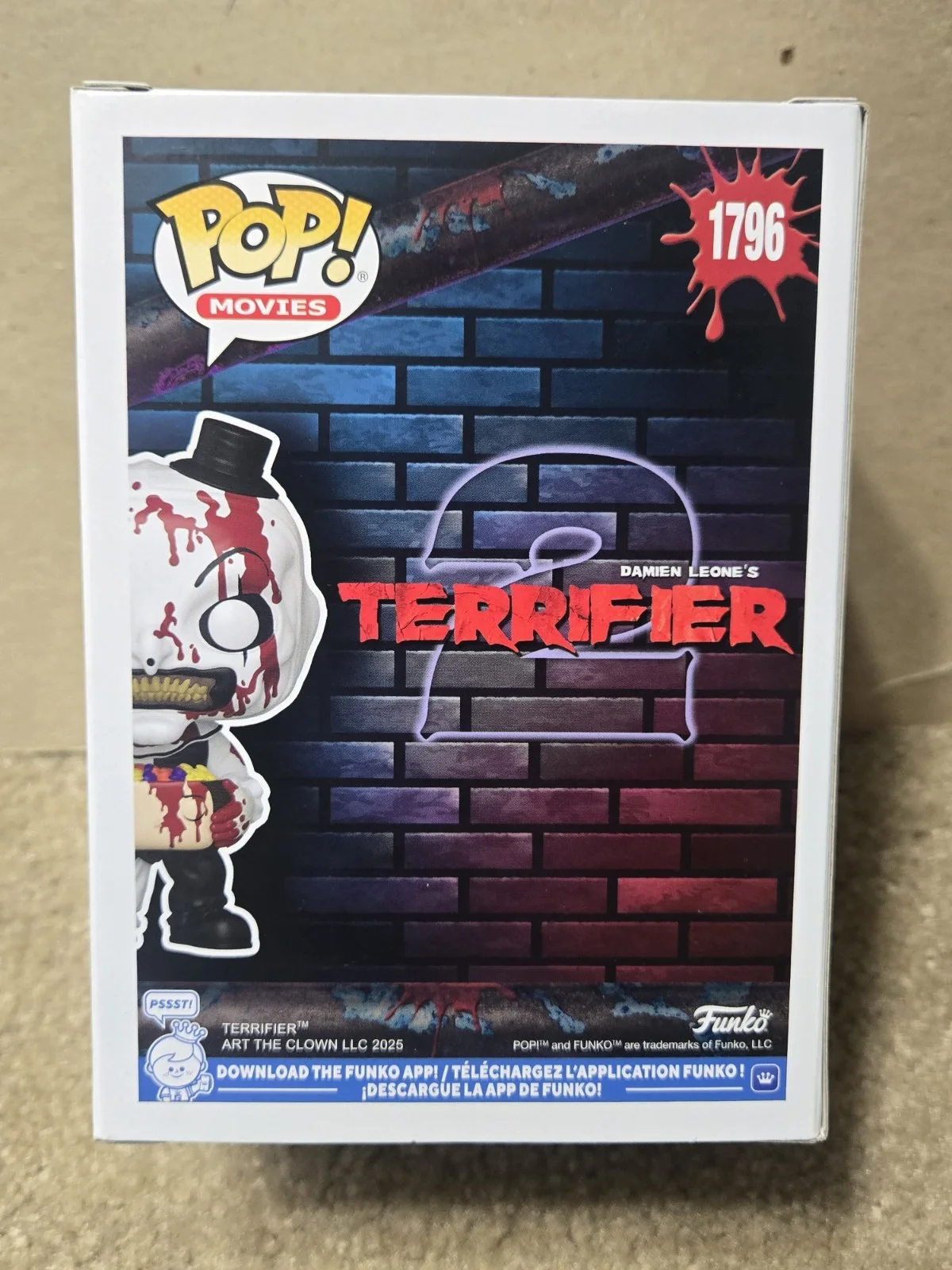 David Howard Thornton — David Howard Thornton SIGNED Art the Clown Funko Pop WITH SKETCH! JSA COA, изображение 3
