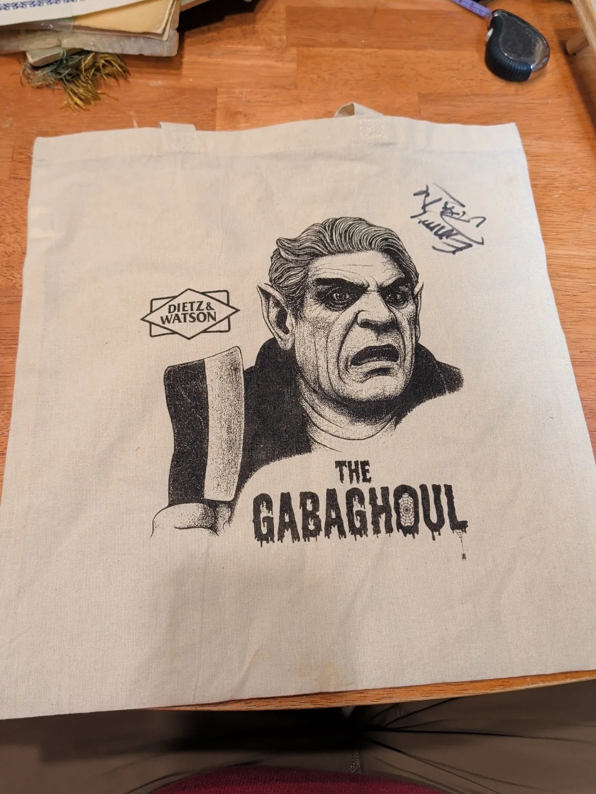 Vincent Pastore — Vincent Pastore Star Sopranos Salvatore Autographed Signed Gabaghoul Tote