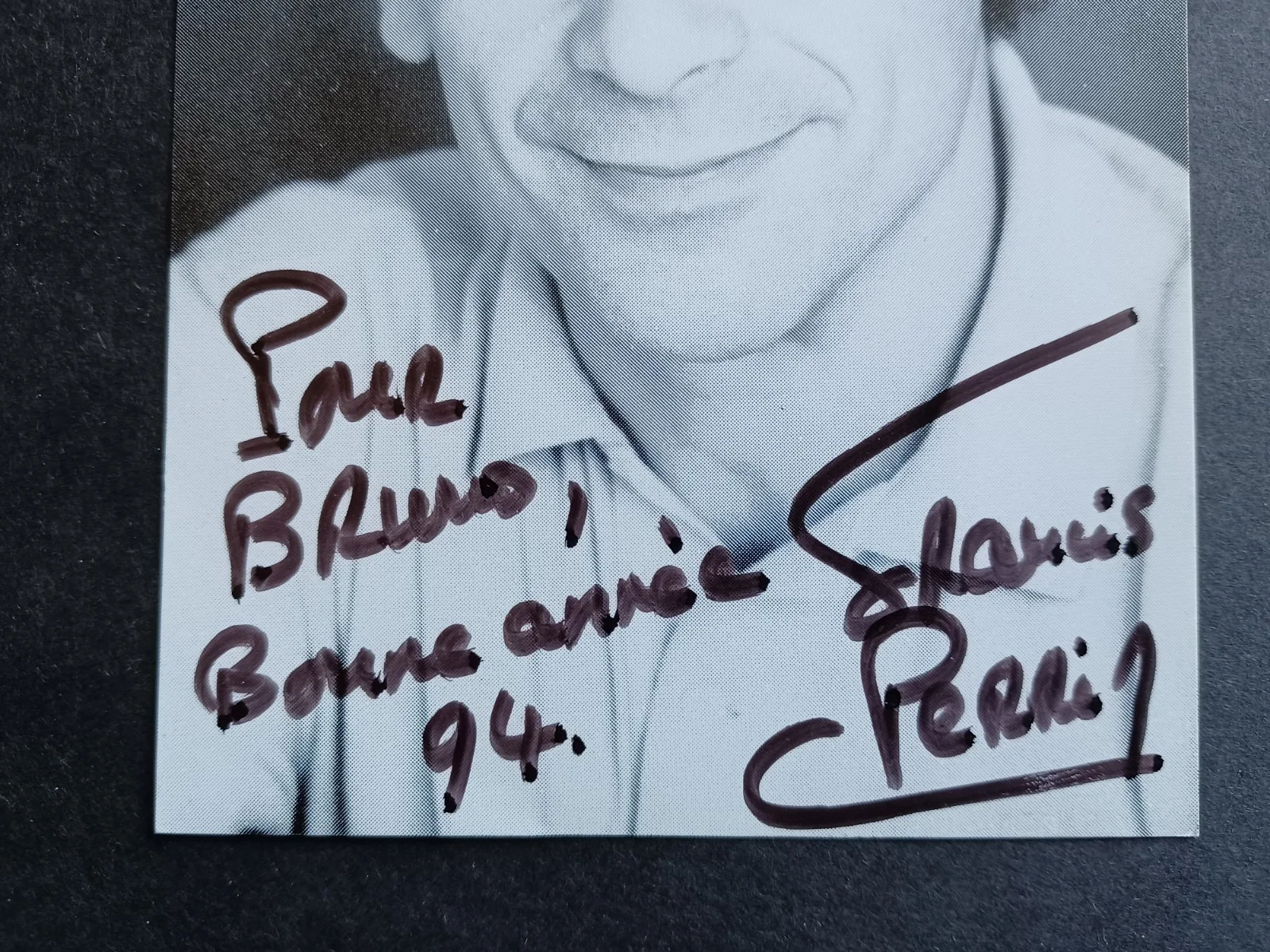 Francis Perrin Signed 4x6 Photo - French Actor, Screenwriter, Director, изображение 2