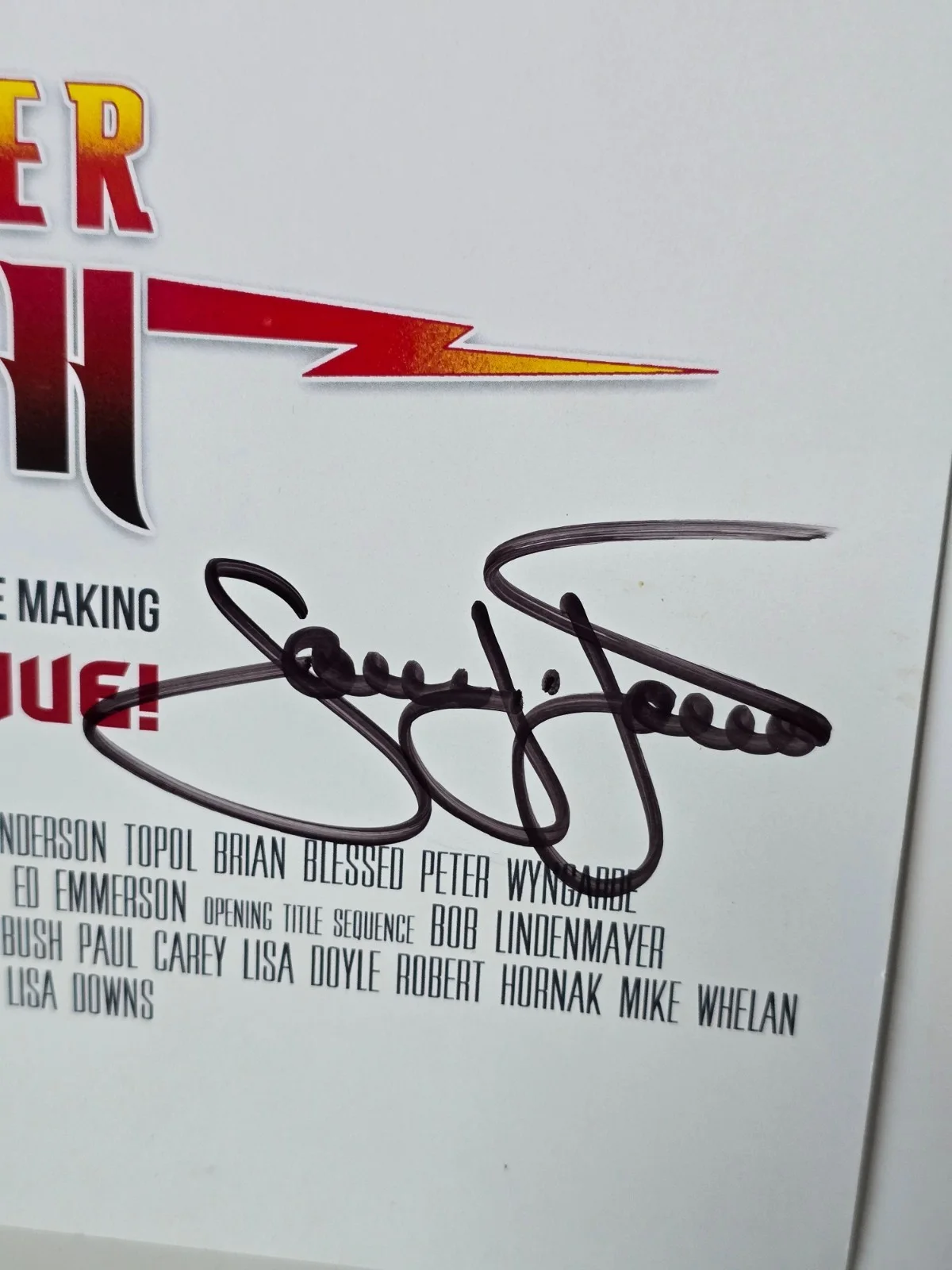 Sam J Jones — SIGNED LIFE AFTER FLASH GORDON ART PRINT POSTER HAND SIGNED SAM J JONES 17x11, изображение 3