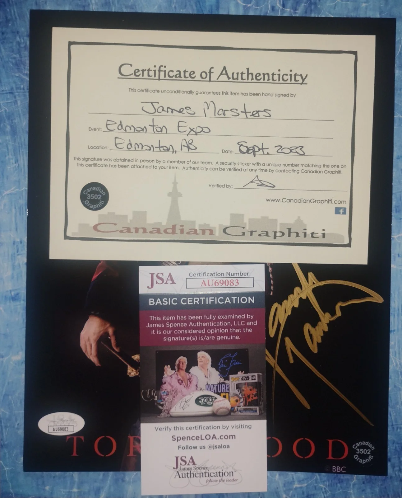 James Marsters Hand Signed Autograph Photo JSA COA Torchwood NO US TARIFFS, image 4