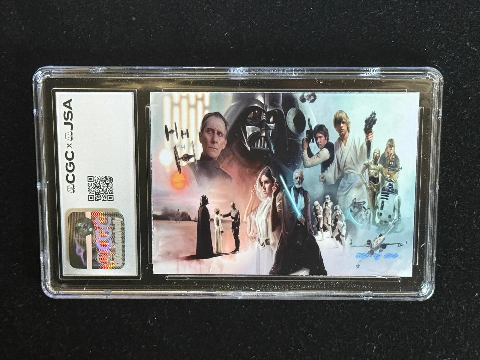 Mark Hamill signed Cut Custom Trading Card JSA CGC Slab Star Wars Auto C5910, изображение 2