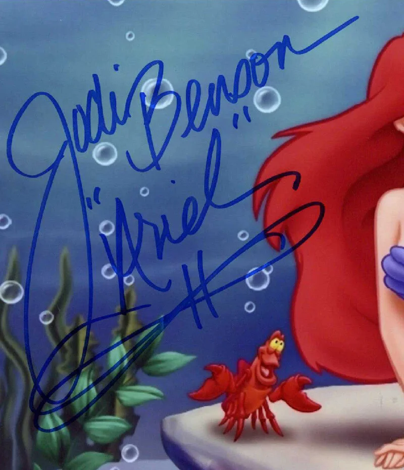 JODI BENSON SIGNED AUTOGRAPHED 11x14 PHOTO ARIEL THE LITTLE MERMAID BECKETT BAS, изображение 2