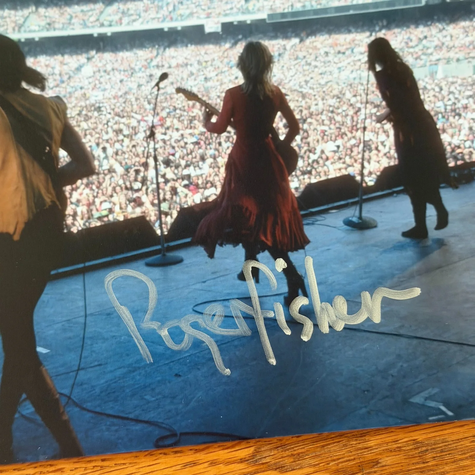 Roger Fisher Signed 8x10 Photo Heart Band Guitarist Autograph, image 2