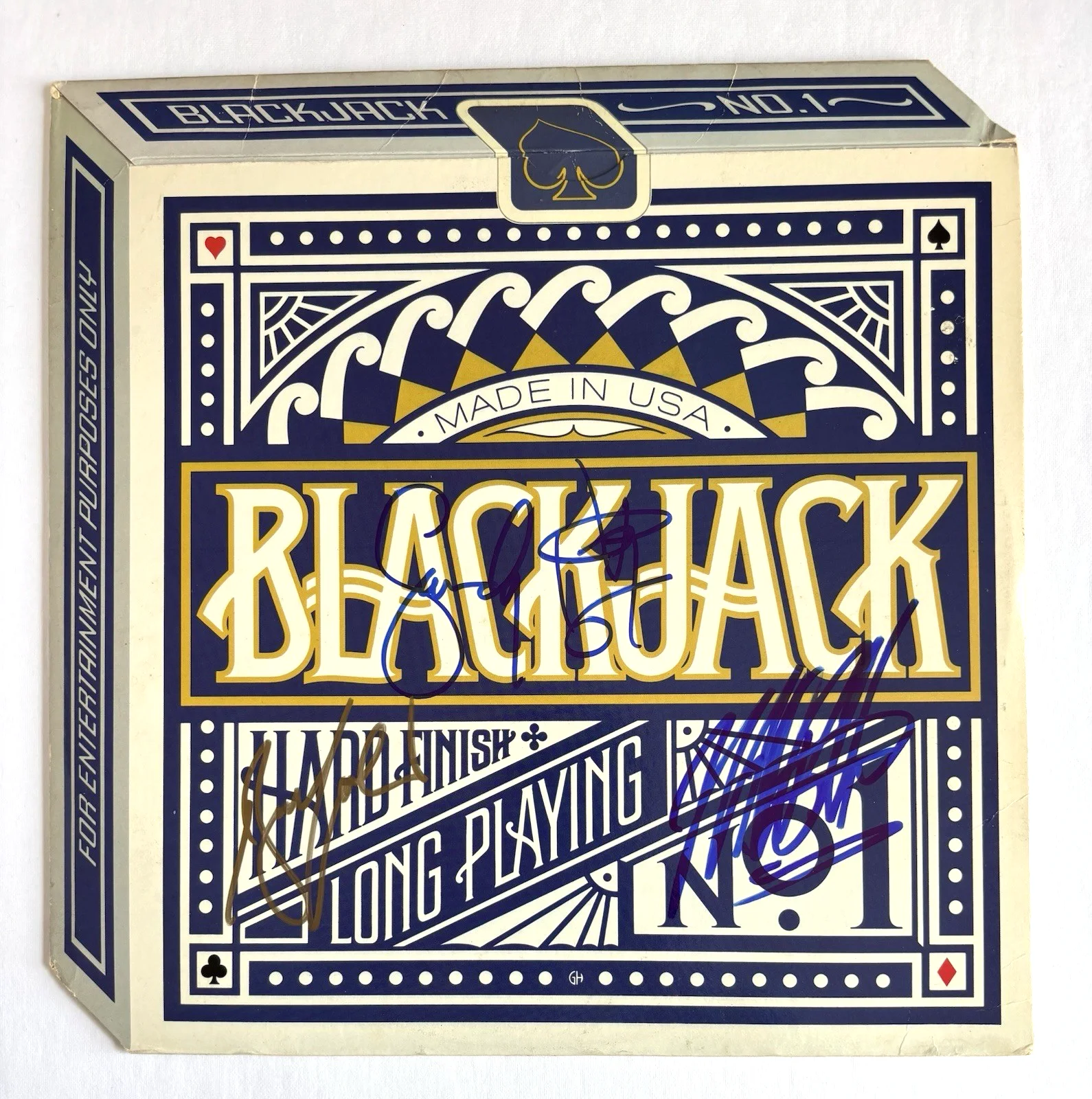 BLACKJACK Signed LP Vinyl RECORD JSA COA x3 MICHAEL BOLTON Bruce Kulick SANDY Ge, изображение 2