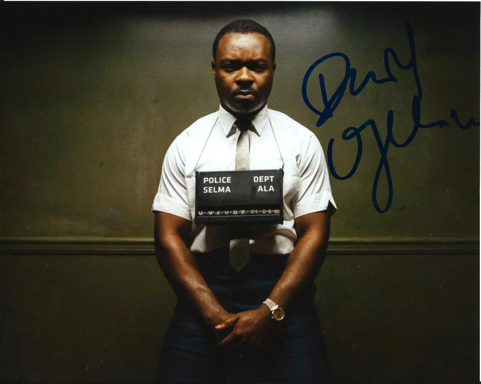 david oyelowo — David Oyelowo signed Martin Luther King Jr' Selma 8x10 Photo - Proof