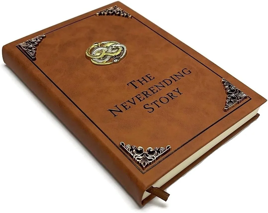 The Neverending Story Book Auryn Bastian Atreyu Replica Novel Brown, изображение 4