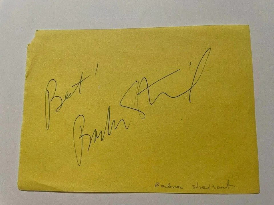 Barbra Streisand — Barbra Streisand Signed Autographed Album Page BAS BECKETT LOA, изображение 3