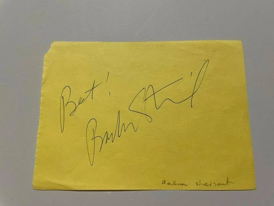 Barbra Streisand — Barbra Streisand Signed Autographed Album Page BAS BECKETT LOA, изображение 4