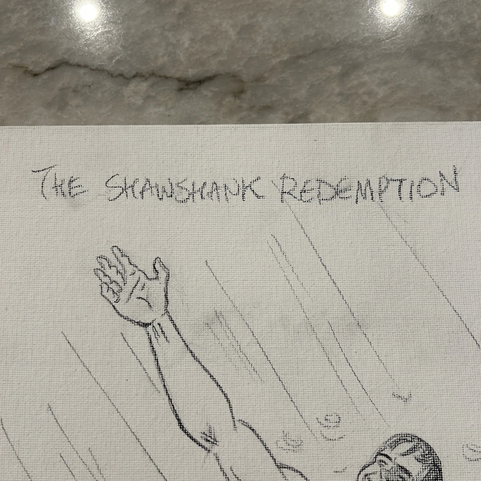 Pete Von Sholly Signed The Shawshank Redemption Canvas Board 14x11, image 4