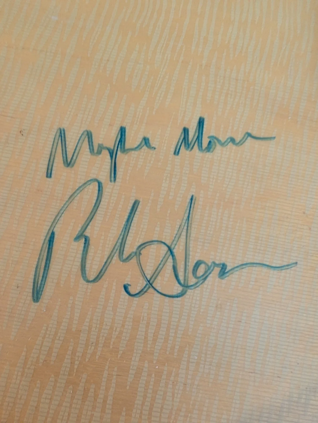 Bob Seger Signed Acoustic Guitar Autograph Vintage Display Piece, image 3
