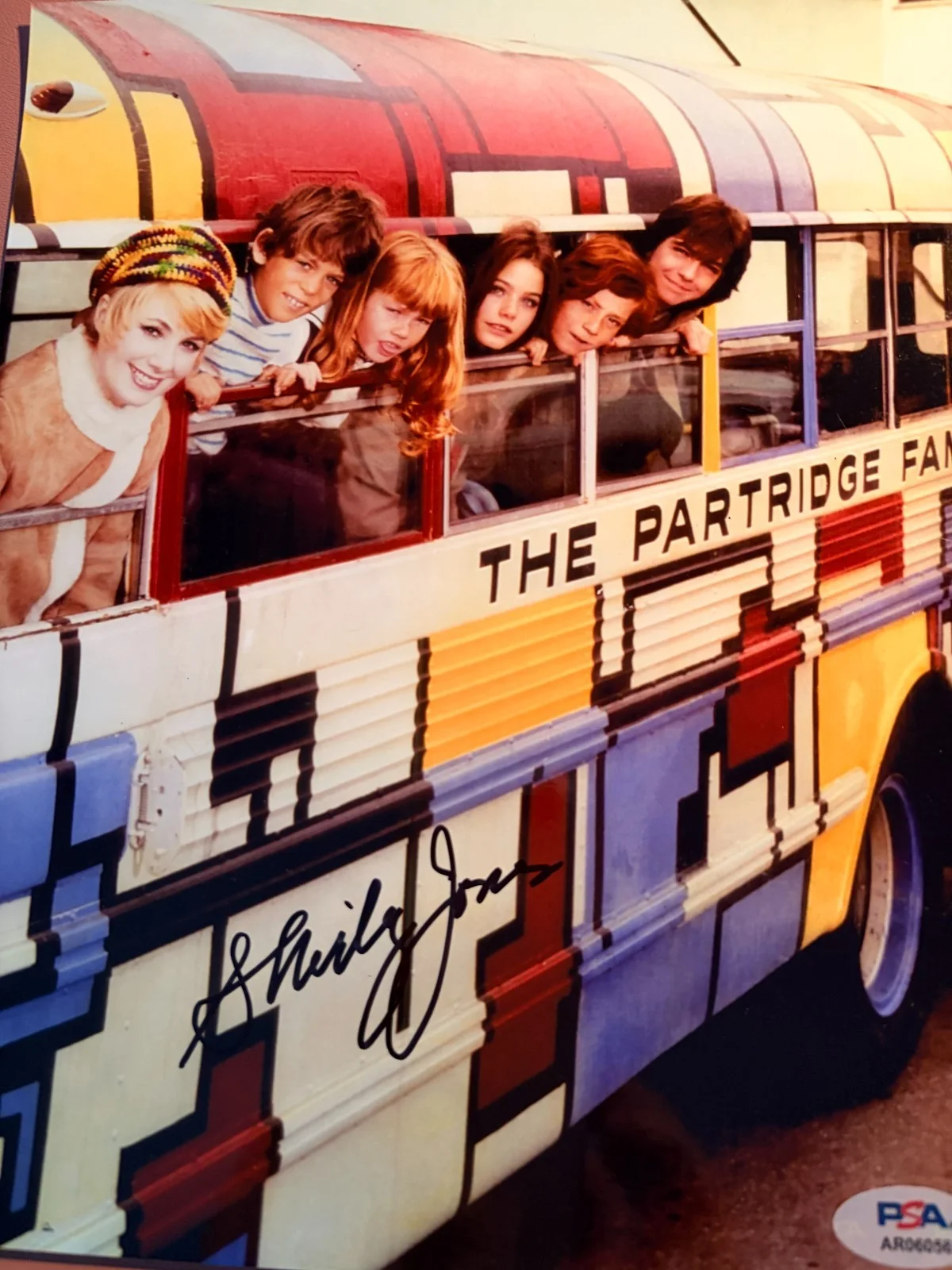 Shirley Jones — Shirley Jones Signed (PSA/DNA) Partridge Family Bus Photograph Vintage•Awesome