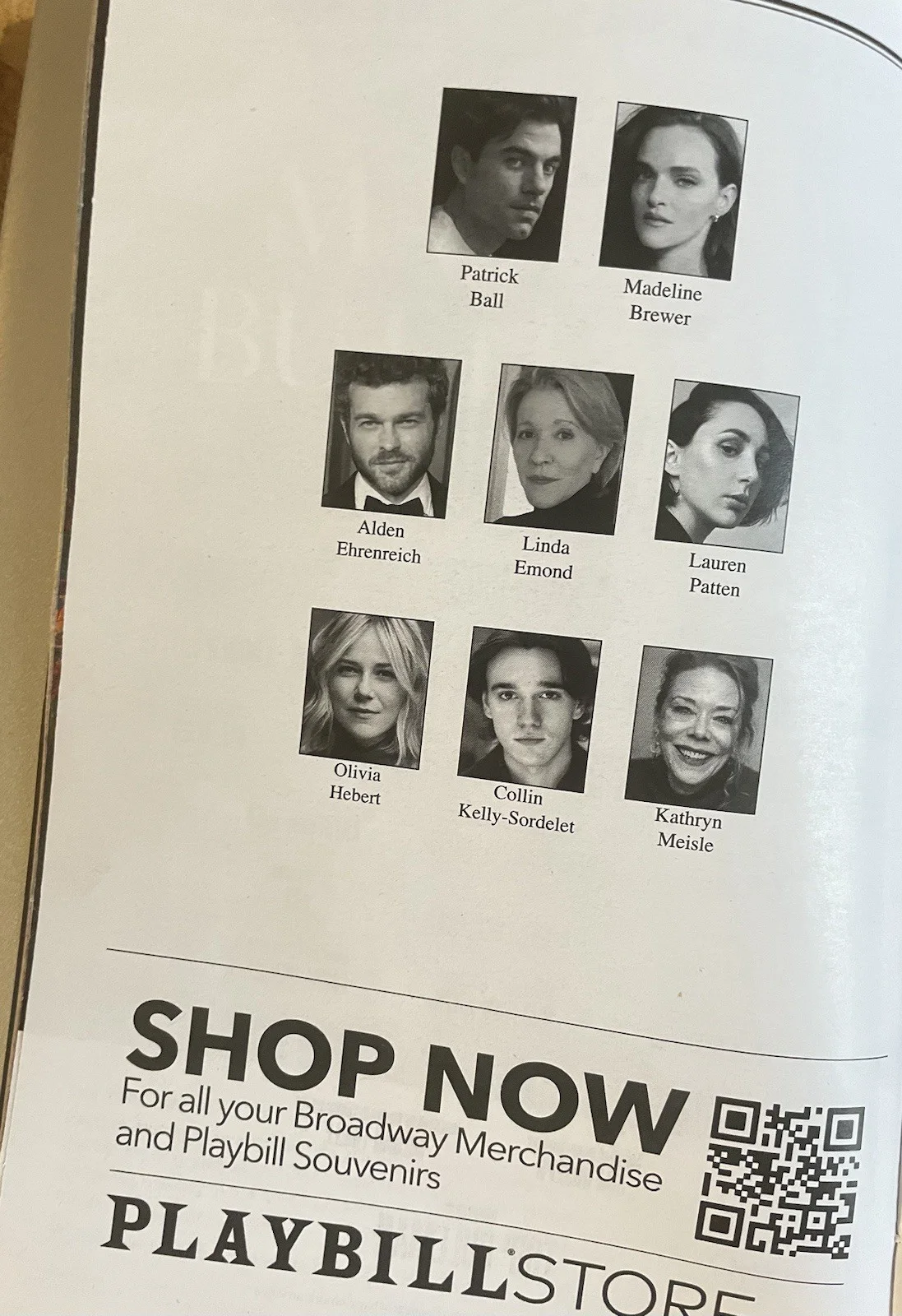 Patrick Ball, Alden Ehrenreich, Lauren Patten — Becky Shaw Signed Playbill - Alden Ehrenreich, Lauren Patten, Patrick Ball, изображение 2