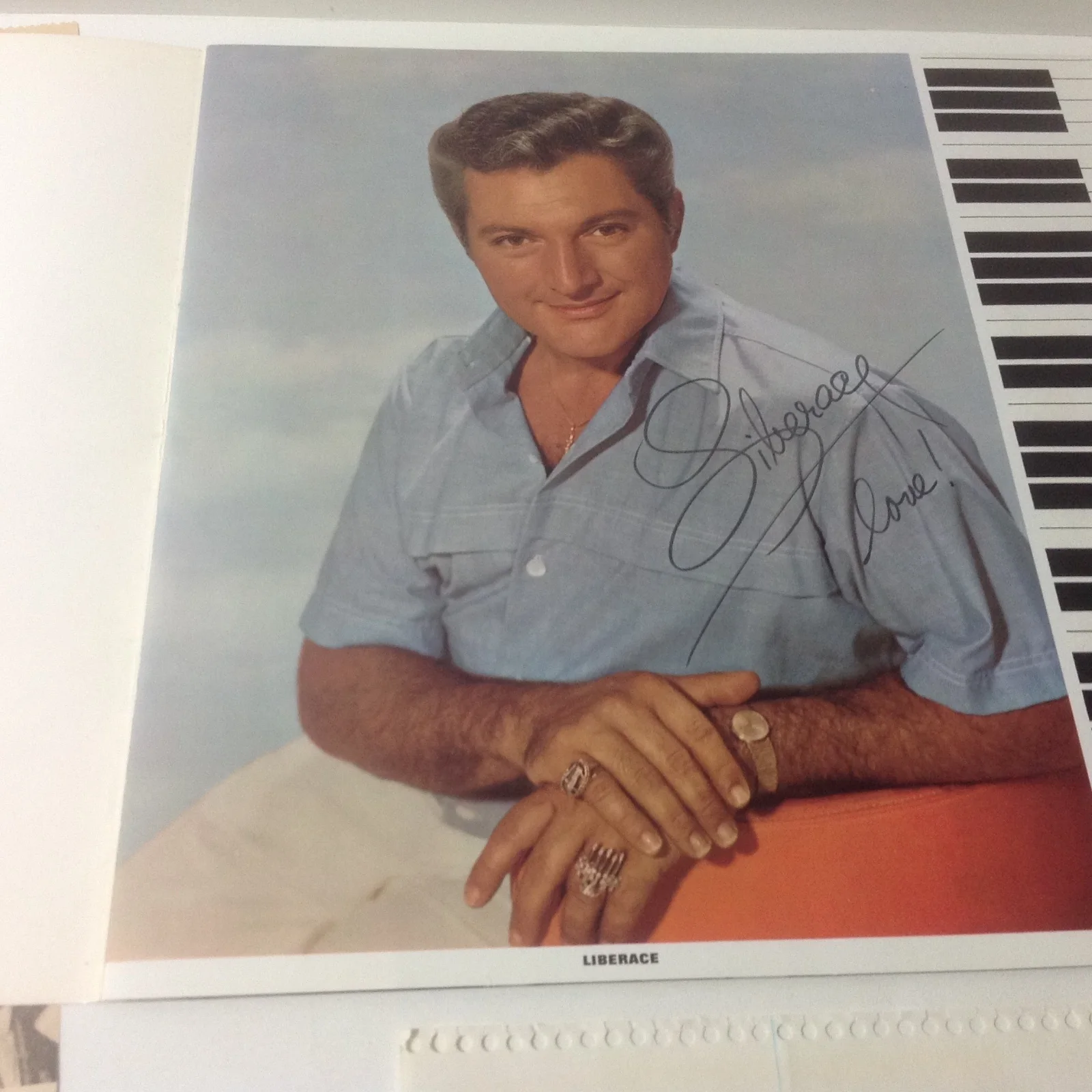 The Liberace Legend - Autographed Concert Program Plus extras - Circa 1964, image 2