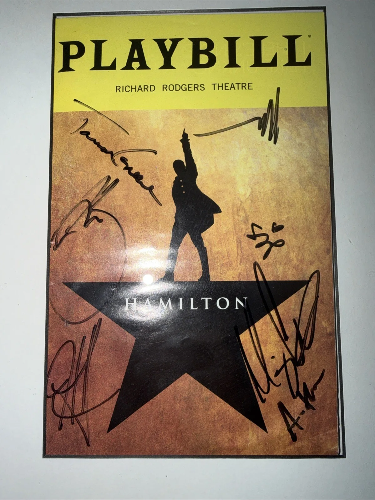 Hamilton cast members — Hamilton HamilTEN 10th Anniversary Broadway signed Playbill 2025 x6 Trey Curtis, изображение 2