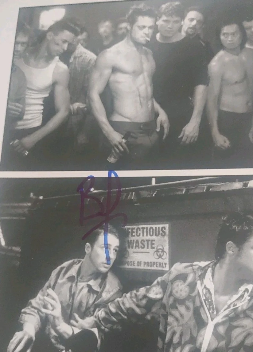 Brad Pitt — Brad Pitt Hand Signed Photo Fight Club Promo 8x10 In- Person COA 100% Authentic, изображение 2