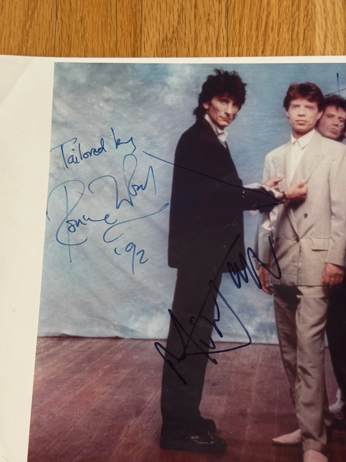 Rolling Stones signed 11 X 14 Photo Keith Richards Mick Jagger Ronnie Beckett, изображение 2