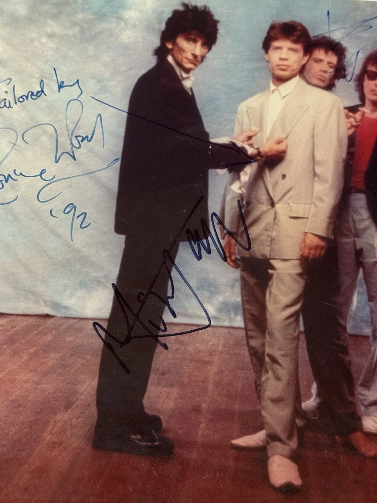 Rolling Stones signed 11 X 14 Photo Keith Richards Mick Jagger Ronnie Beckett, изображение 3