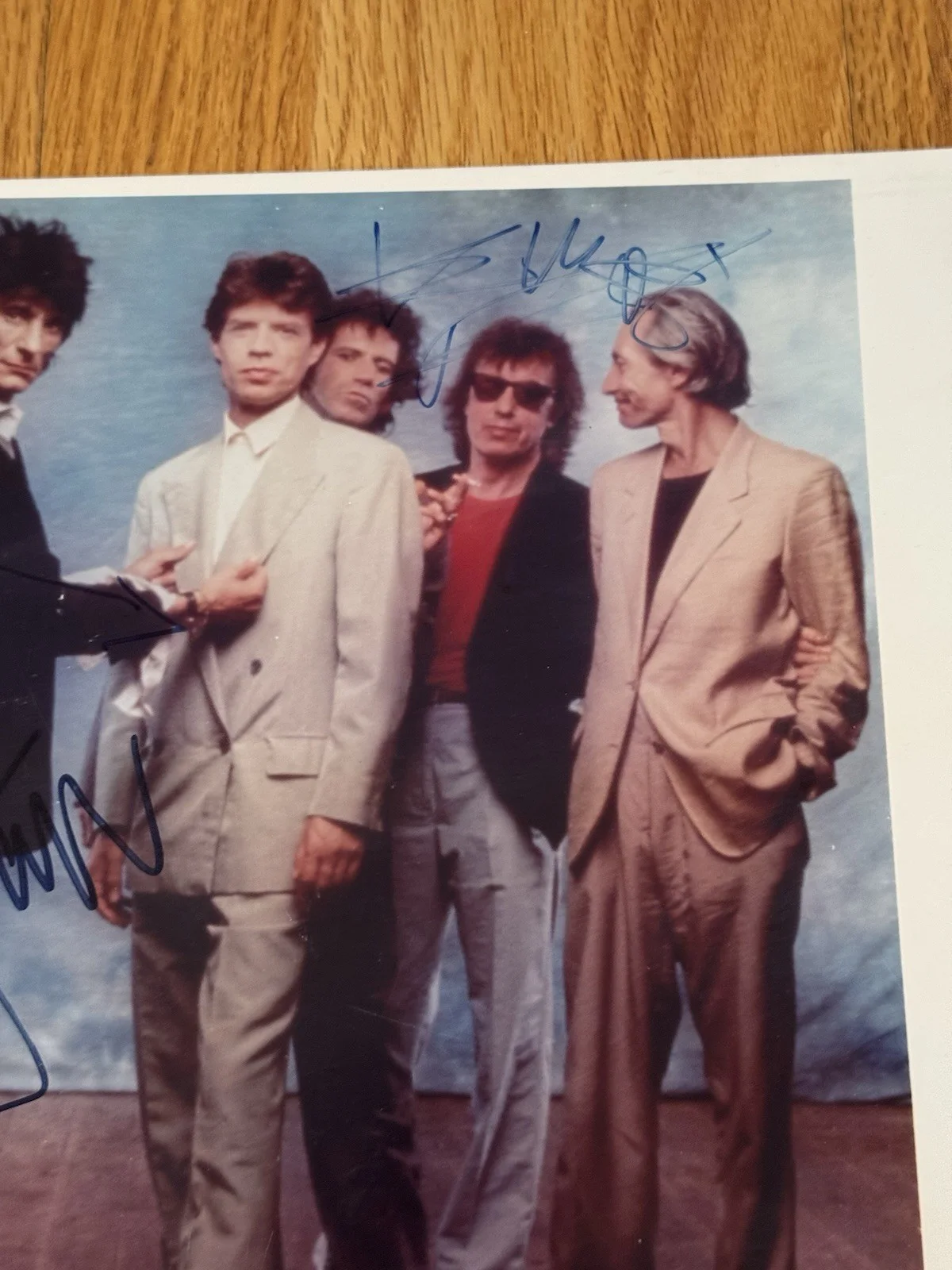 Rolling Stones signed 11 X 14 Photo Keith Richards Mick Jagger Ronnie Beckett, изображение 4