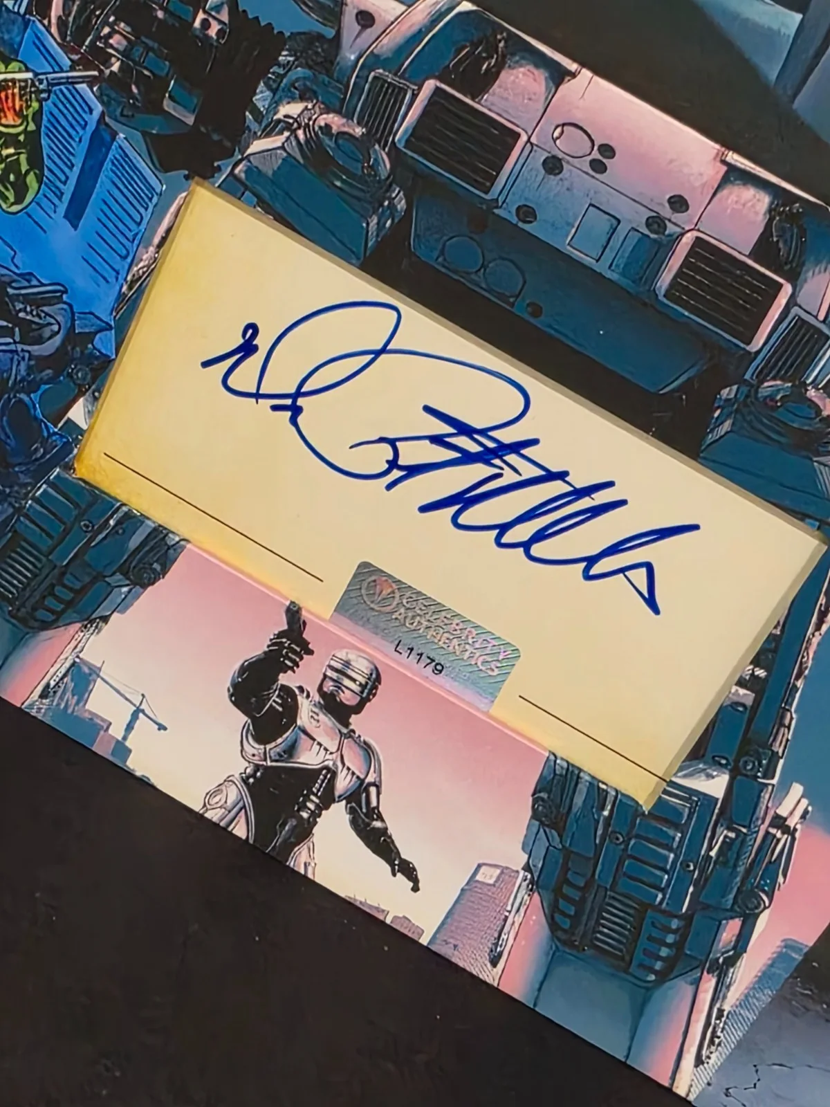Peter Weller — Peter Weller - RoboCop Custom Matted & Framed Signed/Autographed Photo, image 2