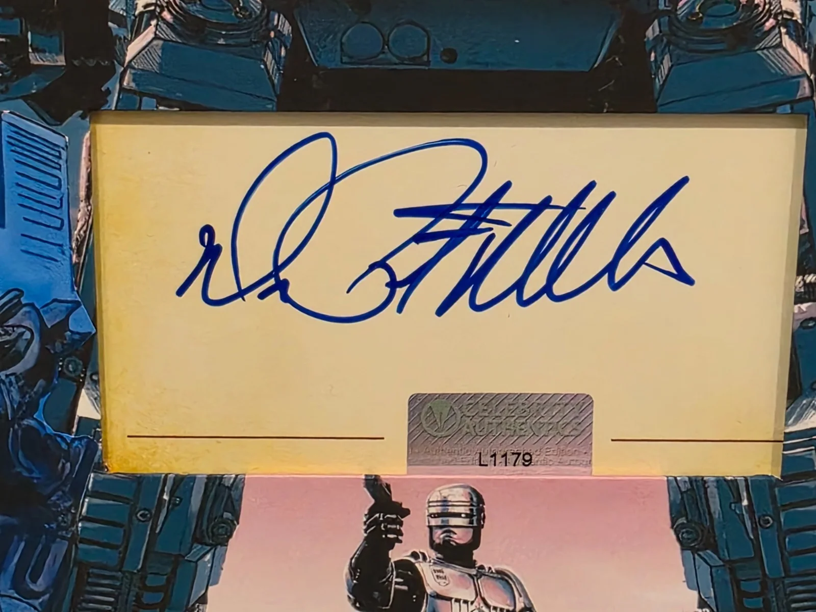 Peter Weller — Peter Weller - RoboCop Custom Matted & Framed Signed/Autographed Photo, image 3
