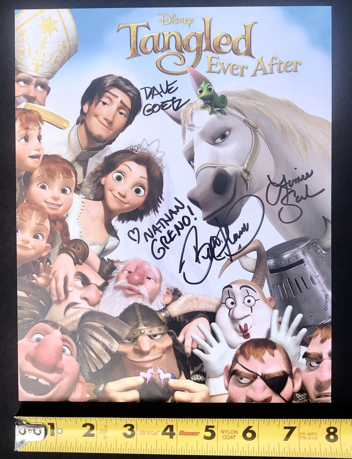 Byron Howard, Nathan Greno, Dave Goetz, Aimee Scribner — Tangled Ever After SIGNED 8x10 Art Card - Byron Howard Nathan Greno Dave Goetz, изображение 3