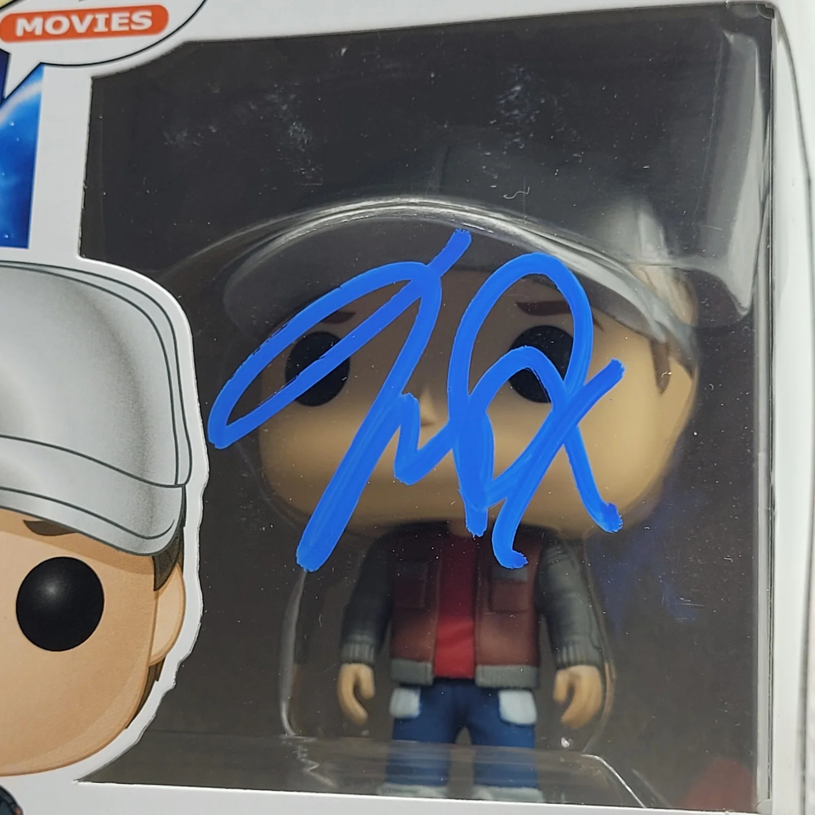 Michael J Fox — Funko Pop! MICHAEL J FOX Signed 962 Back to the Future Marty Figure W/Protector, image 2