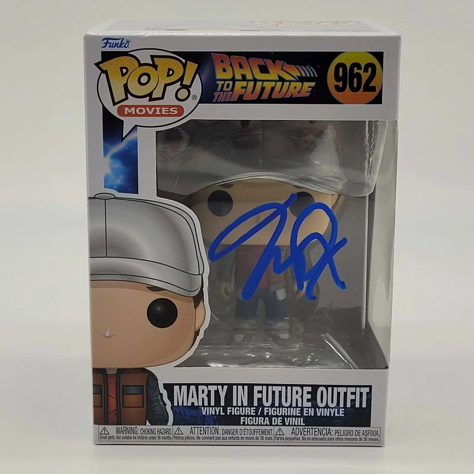 Michael J Fox — Funko Pop! MICHAEL J FOX Signed 962 Back to the Future Marty Figure W/Protector, image 3