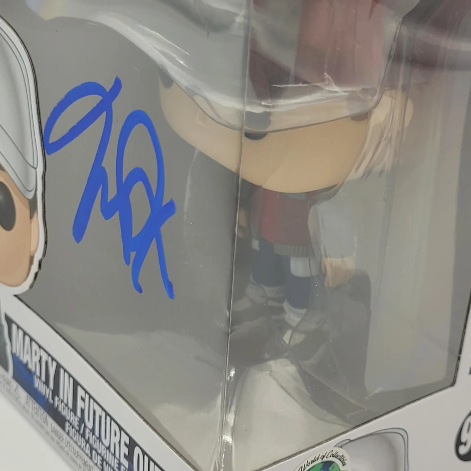 Michael J Fox — Funko Pop! MICHAEL J FOX Signed 962 Back to the Future Marty Figure W/Protector, image 5