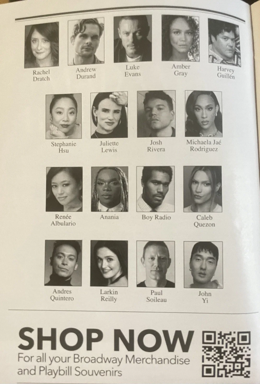 Luke Evans — Rocky Horror Broadway Show Cast Signed Playbill Musical Luke Evans 9 Signatures, изображение 2