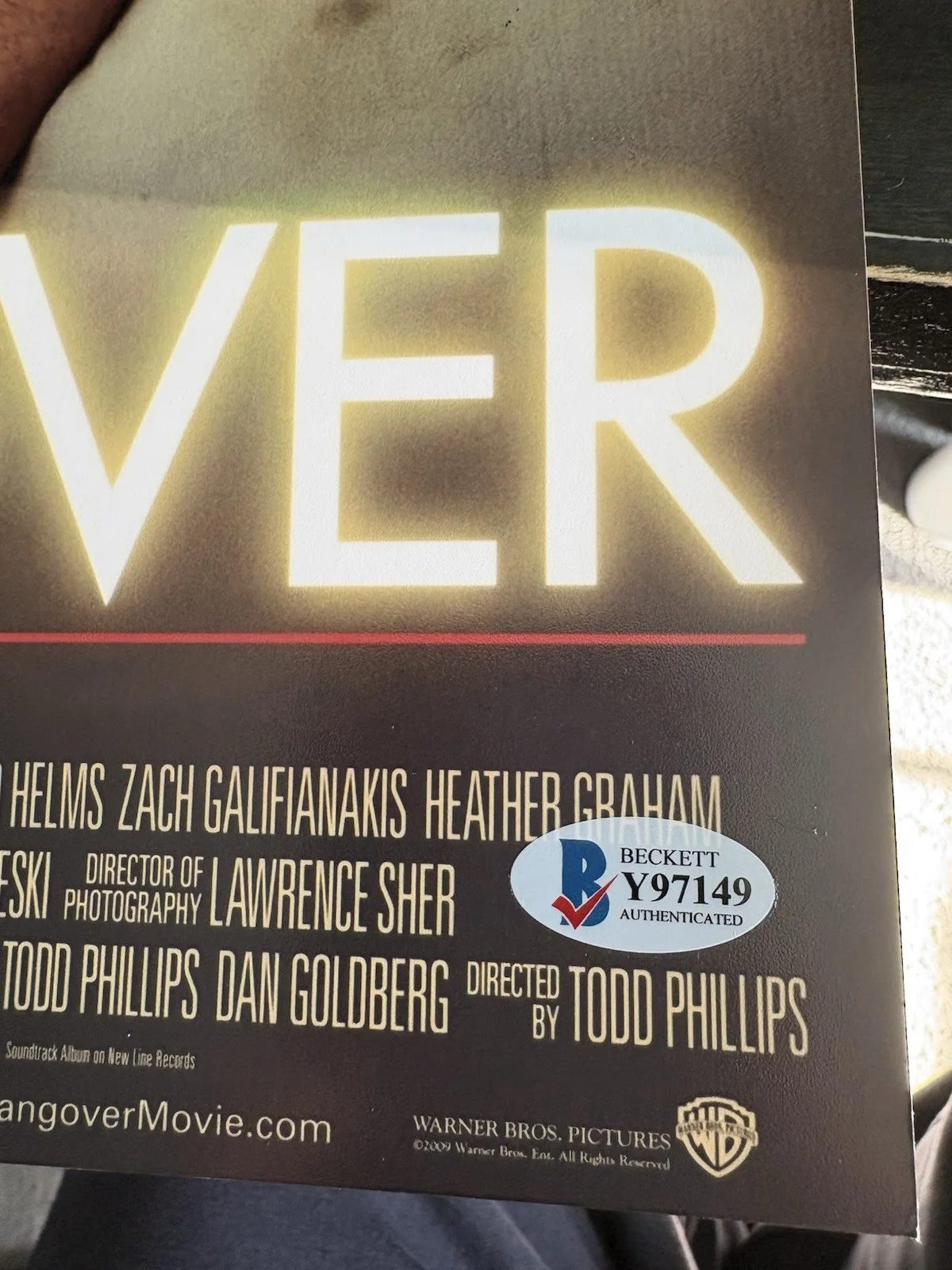 Ed Helms — Hangover Signed Poster Ed Helms 12x18 BAS, image 3