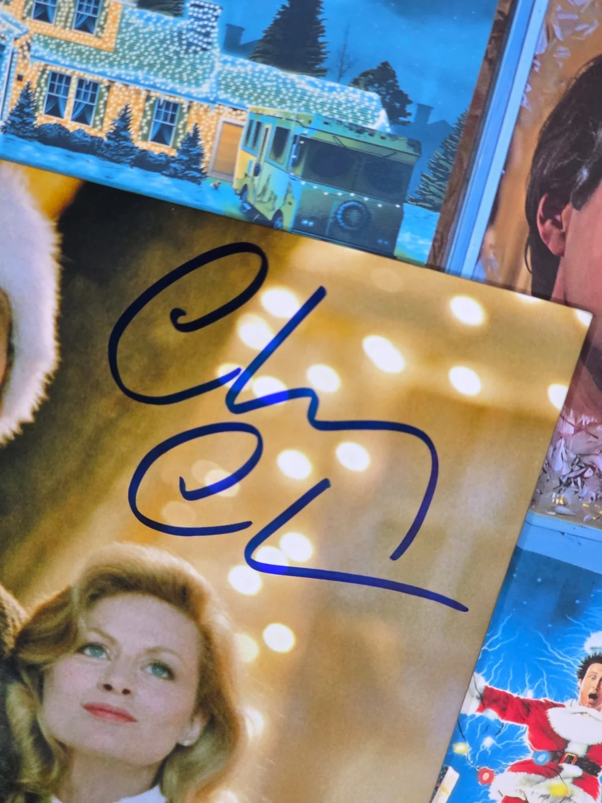 Chevy Chase — Chevy Chase - Christmas Vacation Custom Matted & Framed Signed/Autographed Photo, изображение 2