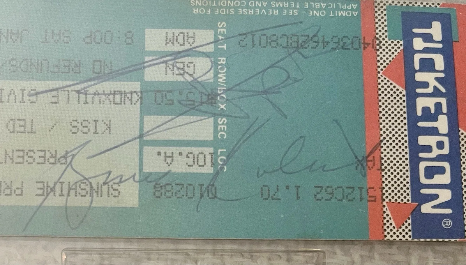 Kiss Signed Ticket Stanley Kulick Eric Carr RIP Autograph PSA/DNA Very Rare, изображение 4
