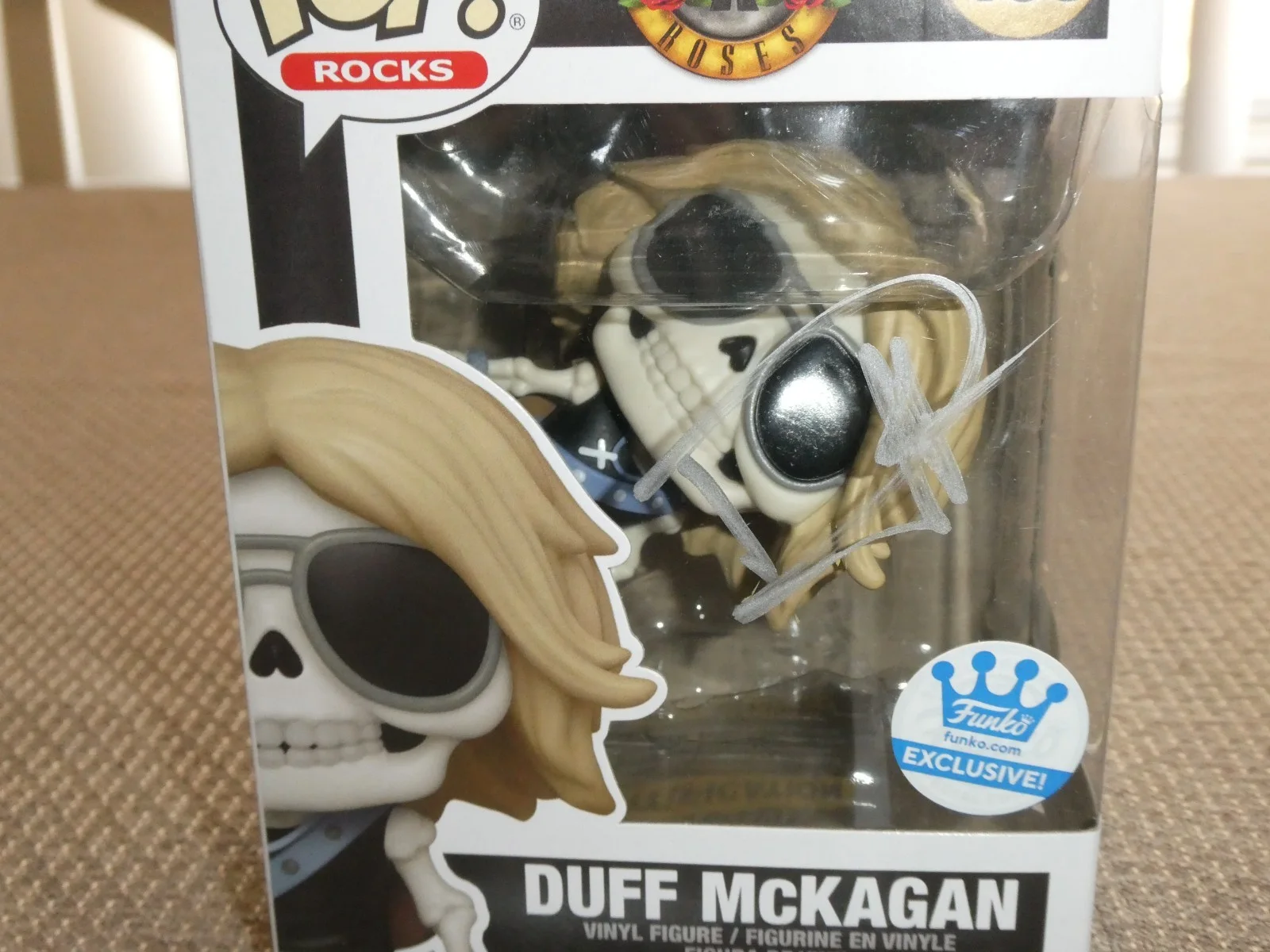 Duff McKagan Signed Funko Pop Rocks With Guitar Pick Guns N Roses JSA #CJ62366, изображение 3