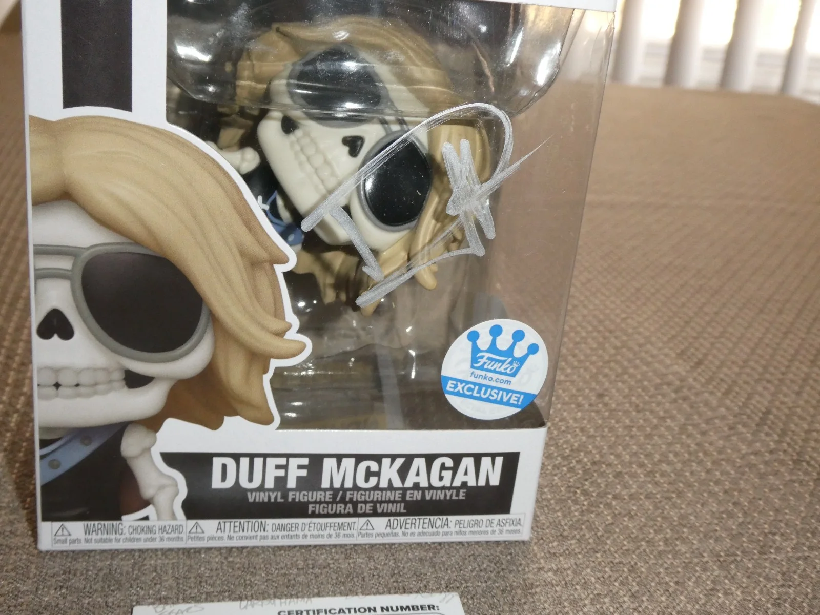 Duff McKagan Signed Funko Pop Rocks With Guitar Pick Guns N Roses JSA #CJ62366, изображение 4
