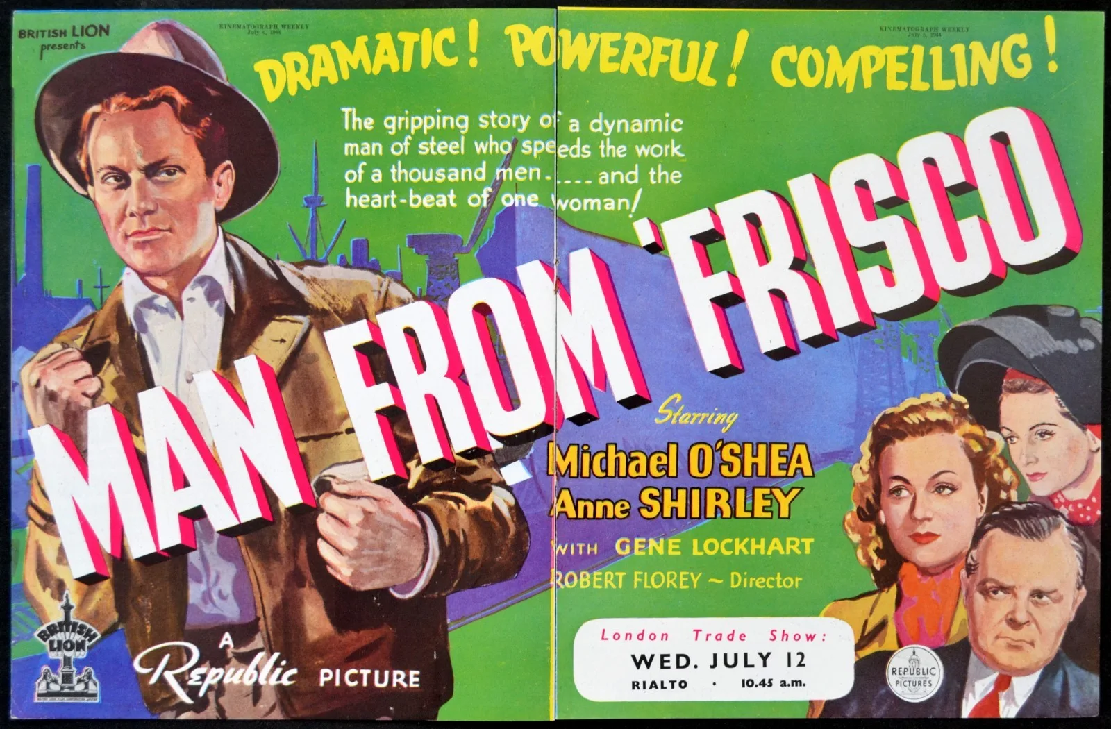 COWBOY AND THE SENORITA 1944 Roy Rogers, Mary Lee, Dale Evans TRADE ADVERT, изображение 5