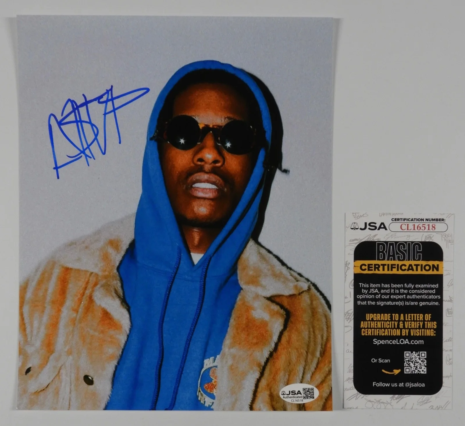 ASAP Rocky JSA Signed Autograph 8 x 10 photo A$AP Rocky, image 2