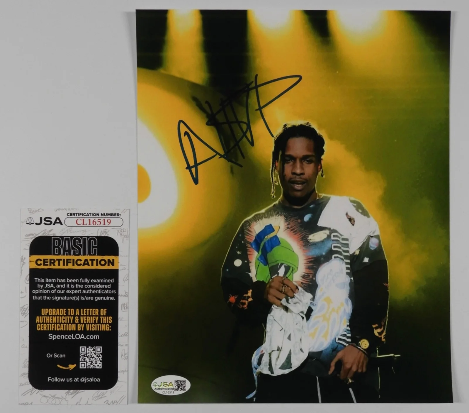 ASAP Rocky JSA Signed Autograph 8 x 10 photo A$AP Rocky, изображение 2