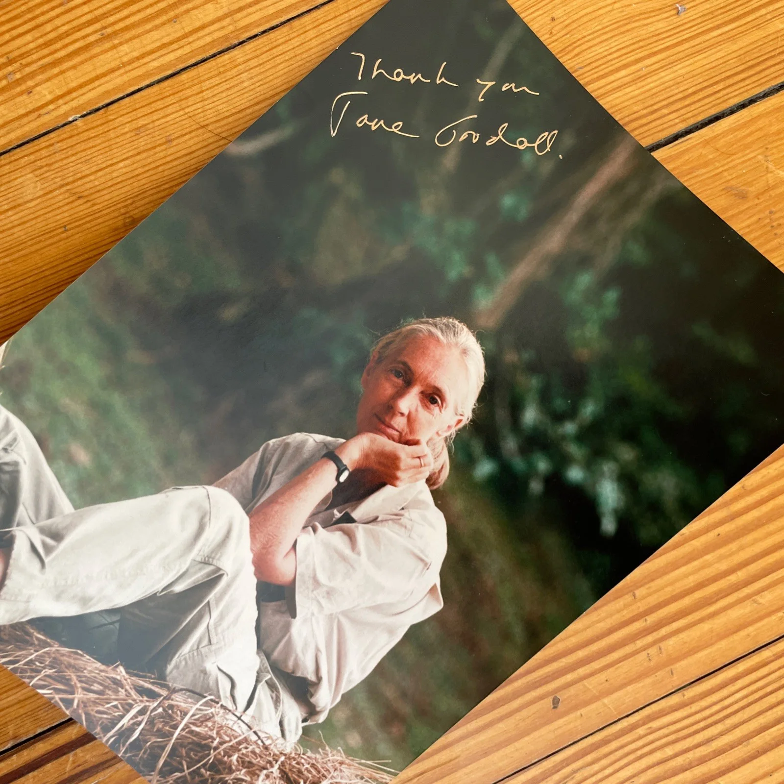 Jane Goodall — Vintage Jane Goodall Signed/Autographed 5x7 Photo - 1999 Ken Regan Camera 5, изображение 2