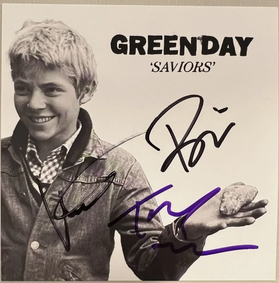 AUTOGRAPHED SIGNED Green Day Saviors CD SEALED NEW READY TO SHIP, image 2