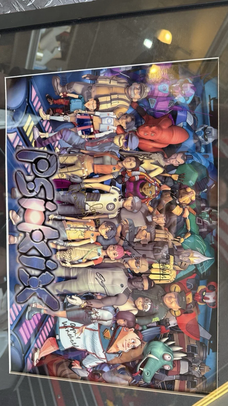 Psi-Kix 2005 Animated Series Rare Cast Signed Framed Poster Original Autographs, изображение 4