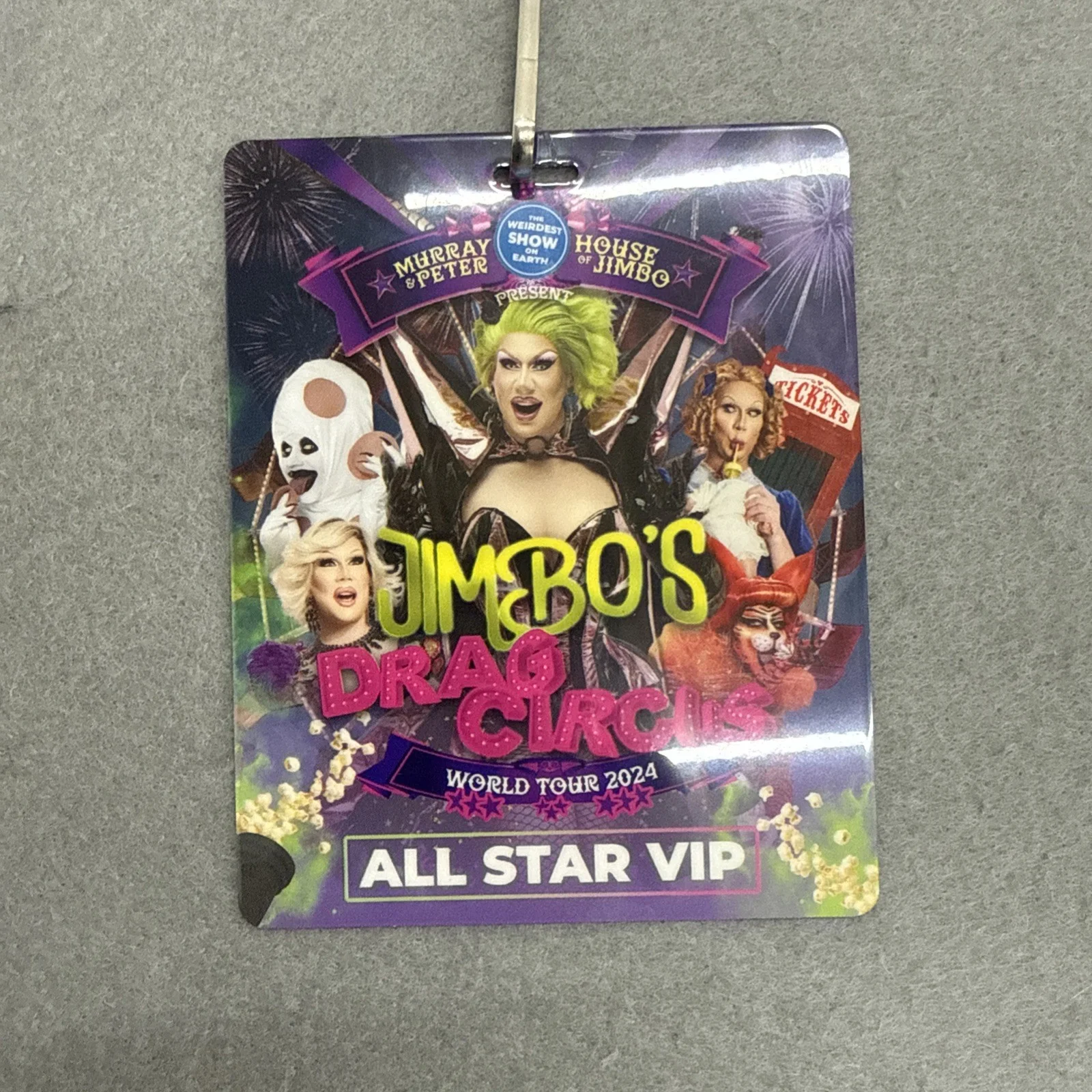 Jimbo — Jimbo’s Drag Circus World Tour 2024 VIP Signed Poster Art Rupaul’s Drag Race, изображение 2