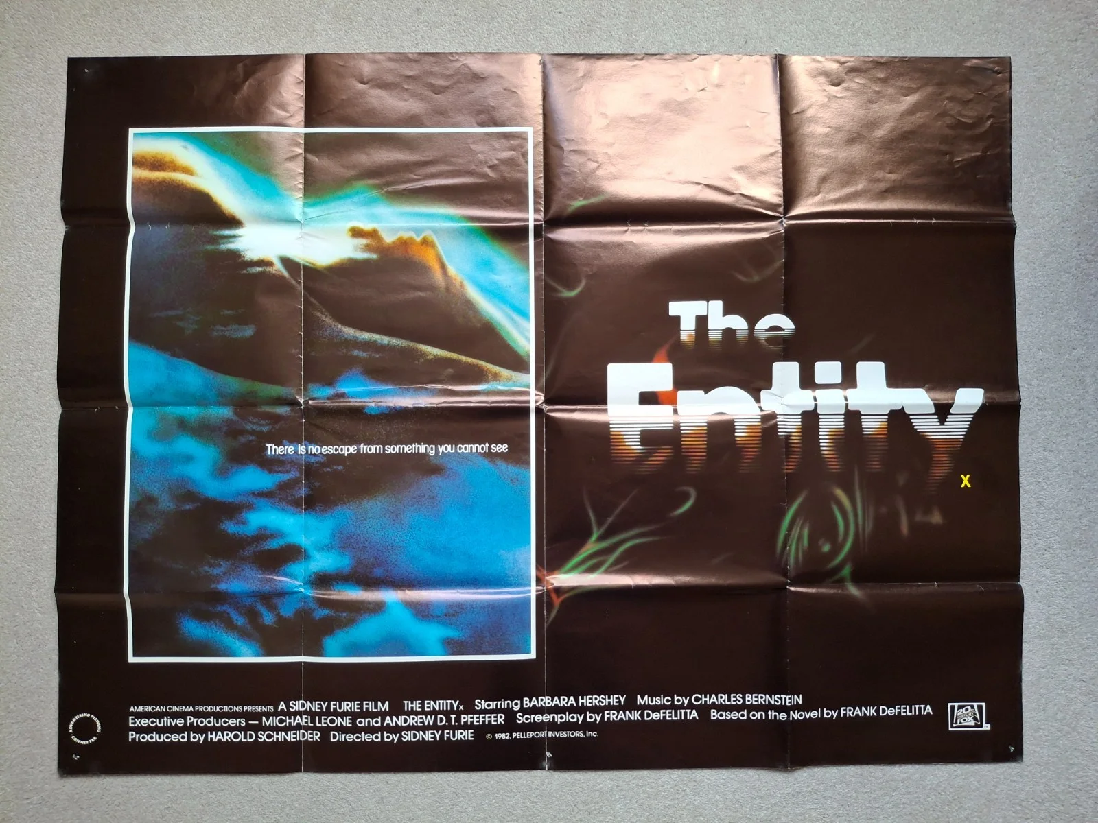 The Entity Rare & Original UK Cinema Quad Film Movie Poster, изображение 2