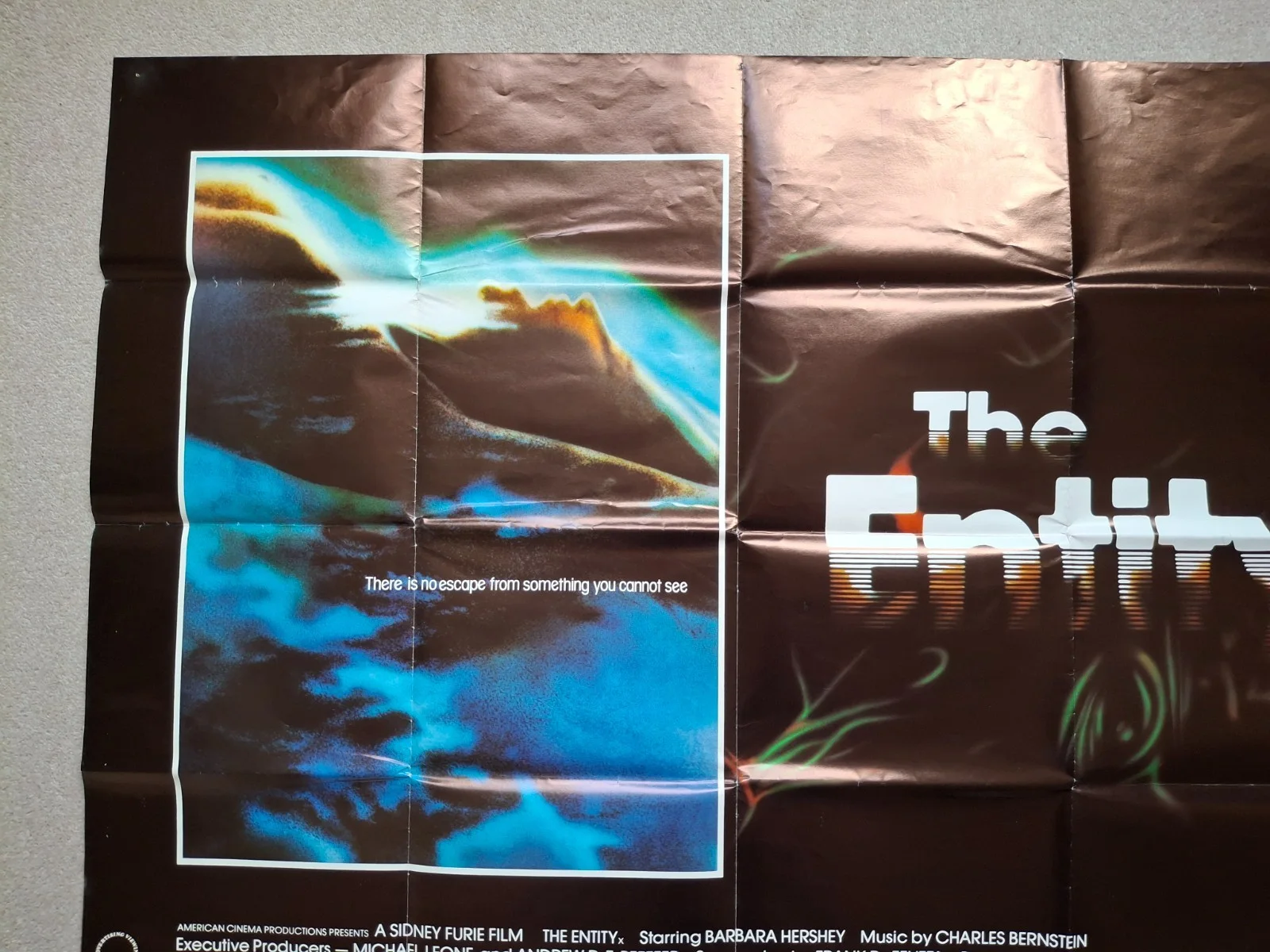 The Entity Rare & Original UK Cinema Quad Film Movie Poster, изображение 3