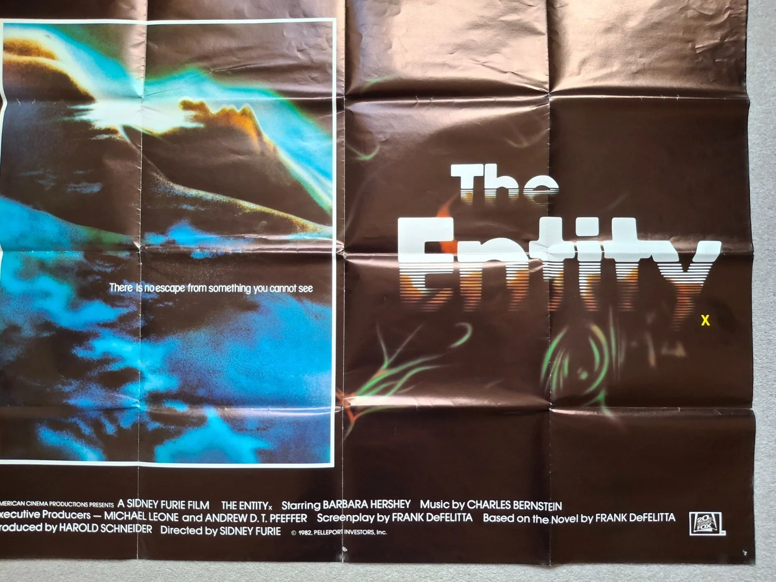 The Entity Rare & Original UK Cinema Quad Film Movie Poster, изображение 5