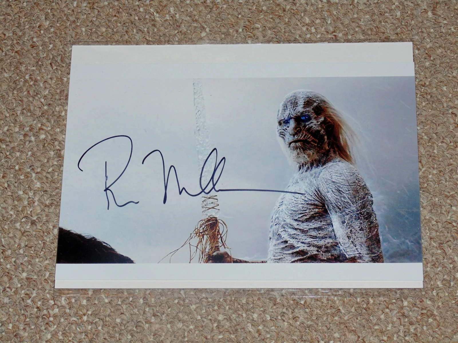 Ross Mullan — Ross Mullan Game of Thrones White Walker 8x12 Signed Photo Hal-Con 2014