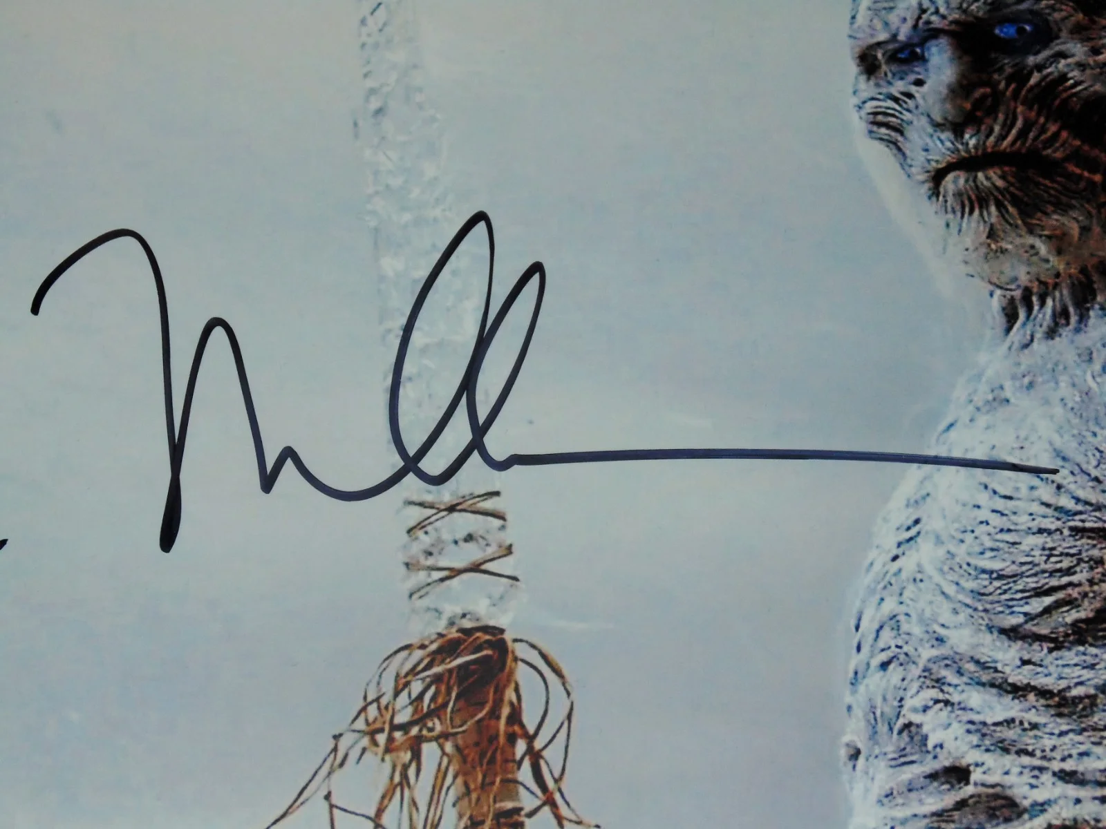 Ross Mullan — Ross Mullan Game of Thrones White Walker 8x12 Signed Photo Hal-Con 2014, изображение 3
