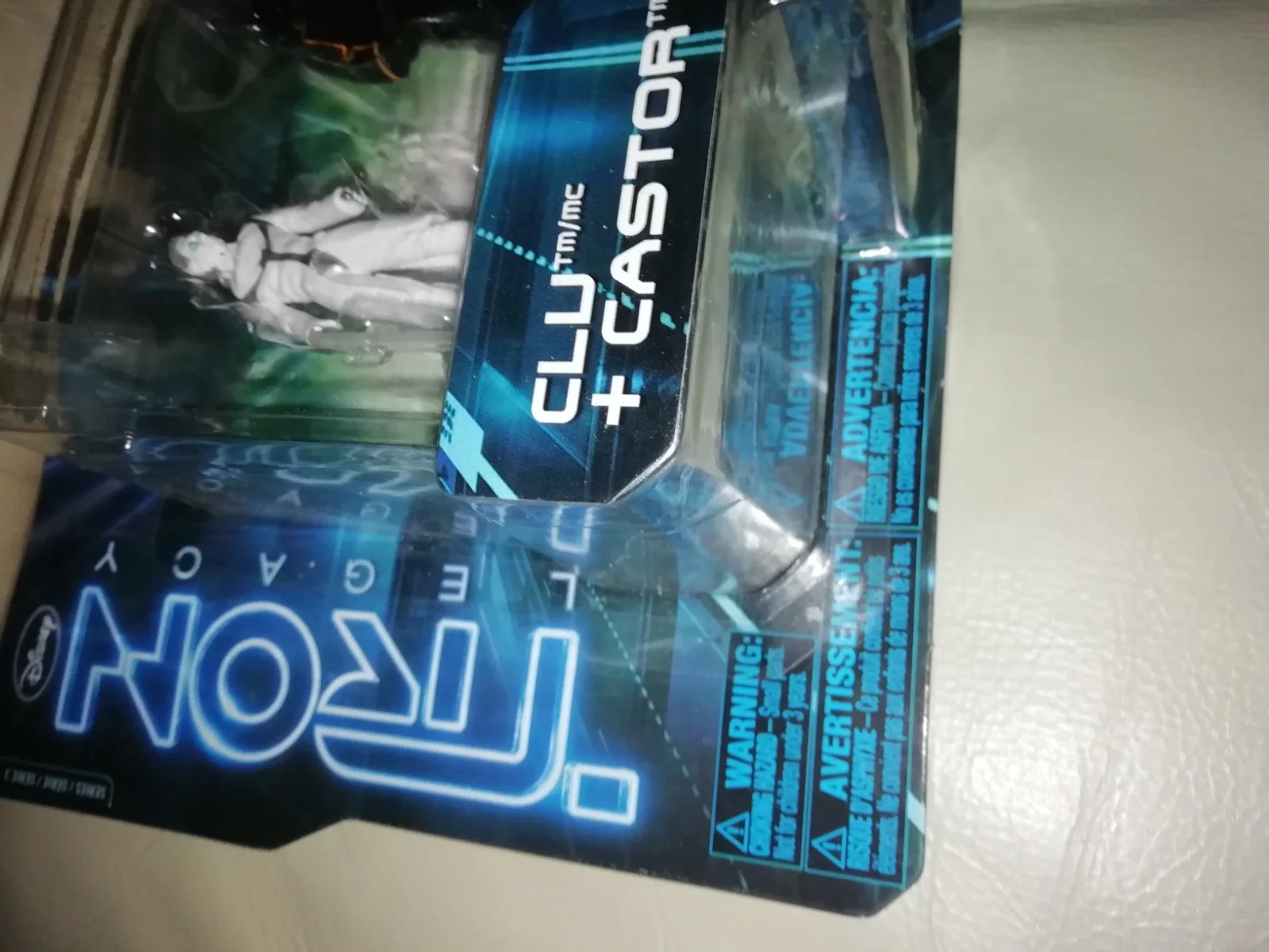 NEW RARE TRON LEGACY 4 FIGURE SET CASTOR AND SIREN CLU SAM FLYNN SET ON CARD, изображение 4